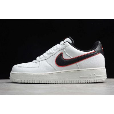 Nike Air Force 1 Low '07 Beyaz / Siyah / Kırmızı Kaykay Ayakkabı Türkiye - RNBIEOMN